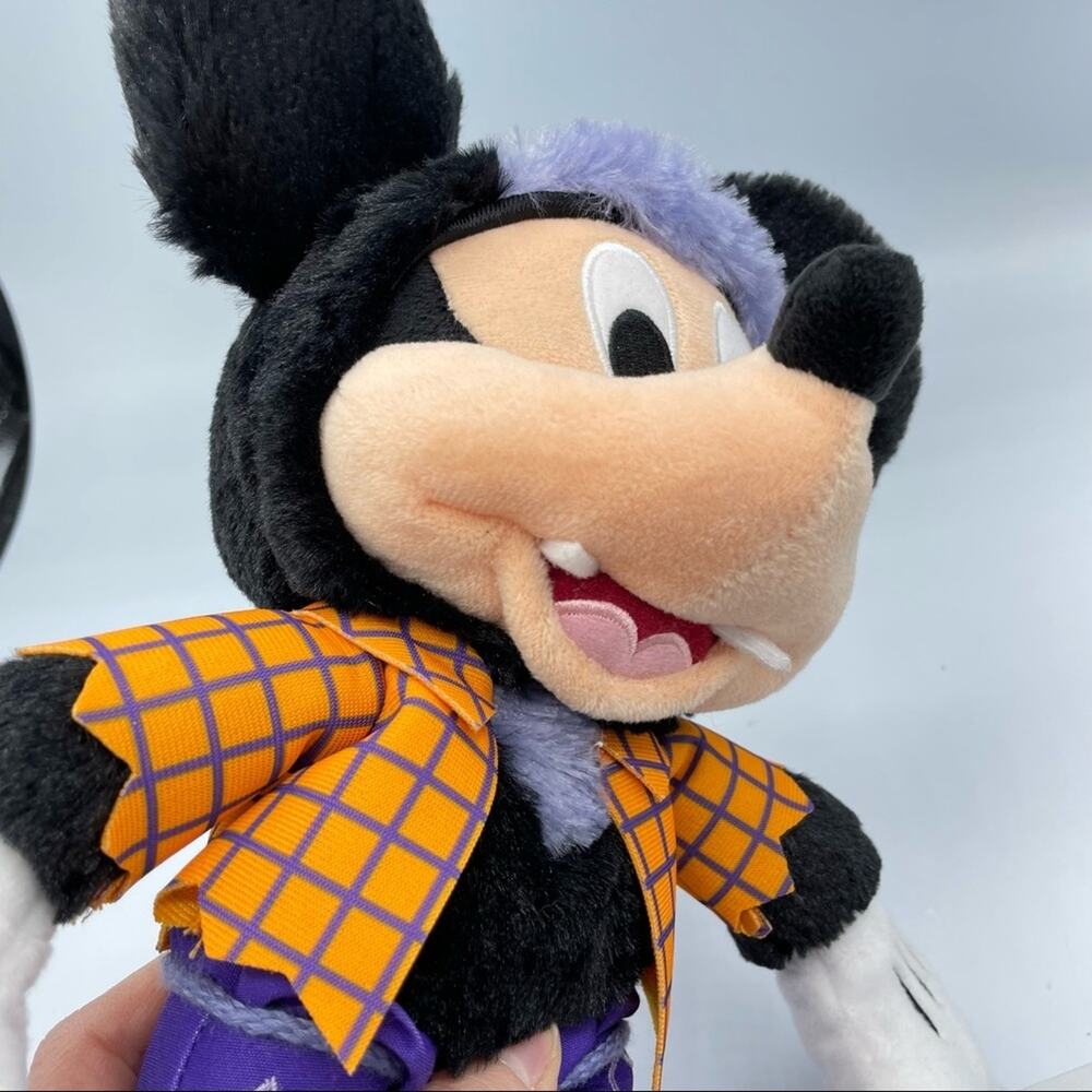 Disney Store 2019 Mickey Mouse Halloween Ware-wolf Plush Stuffed Animal Toy - Picture 3 of 8